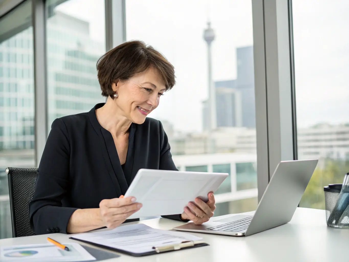 Image of a business owner signing a loan agreement with a bank representative, representing the support and growth opportunities provided by Finanziamenti Veloce Online's business loans.